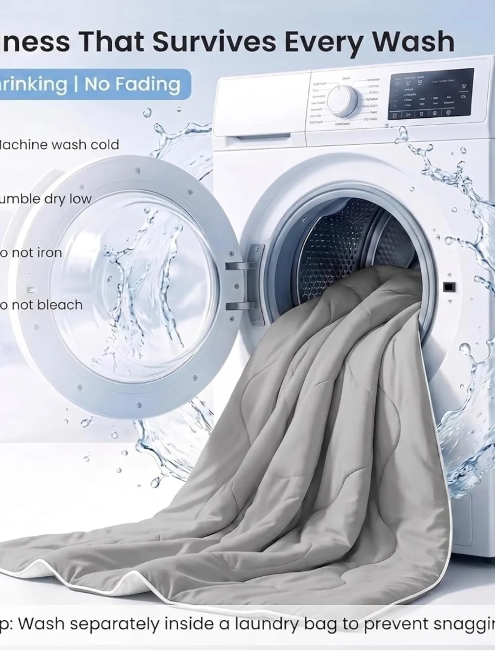 Cooling Comforter Set Queen White 4Pc Cooling Bedding Set Fitted Sheet Pillowcas